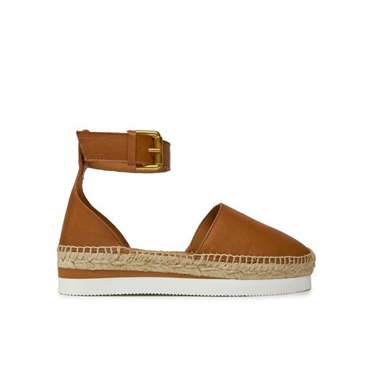 Espadryle See By Chloé SB26150 Brązowy ze sklepu eobuwie.pl w kategorii Espadryle damskie - zdjęcie 183971028