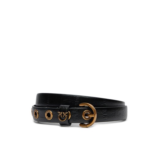 Pasek Damski Pinko Cuzco H2 Belt 20242 PLT01 103796 A1ZF Czarny Pinko M eobuwie.pl