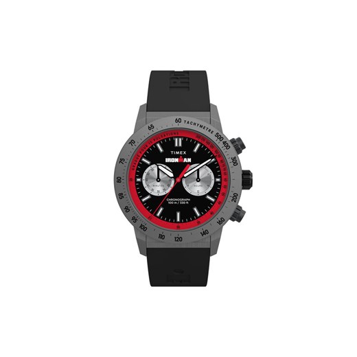 Zegarek Timex Ironman® Challenger Chronograph TW2Y01900 Czarny ze sklepu eobuwie.pl w kategorii Zegarki - zdjęcie 183971236