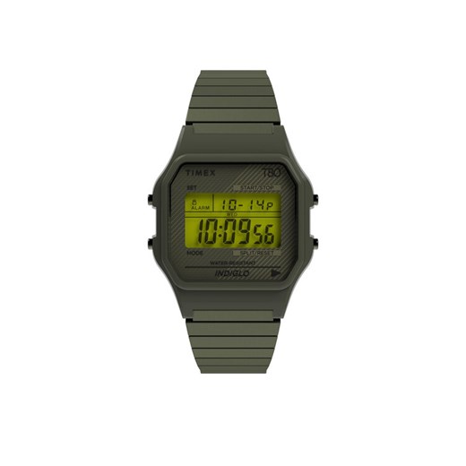Zegarek Timex T80 TW2U94000 Zielony ze sklepu eobuwie.pl w kategorii Zegarki - zdjęcie 183971526