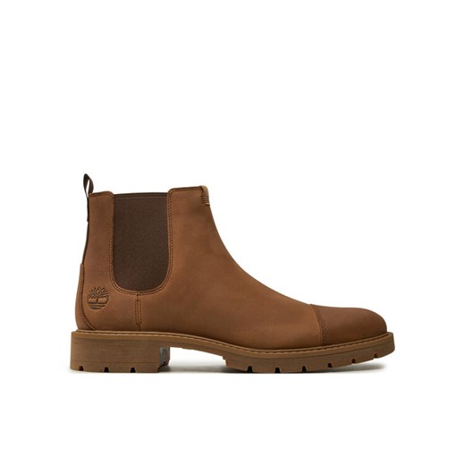 Sztyblety Timberland Elmhurst Chelsea Basic TB0A29RJG281 Brązowy ze sklepu eobuwie.pl w kategorii Buty zimowe męskie - zdjęcie 183971627
