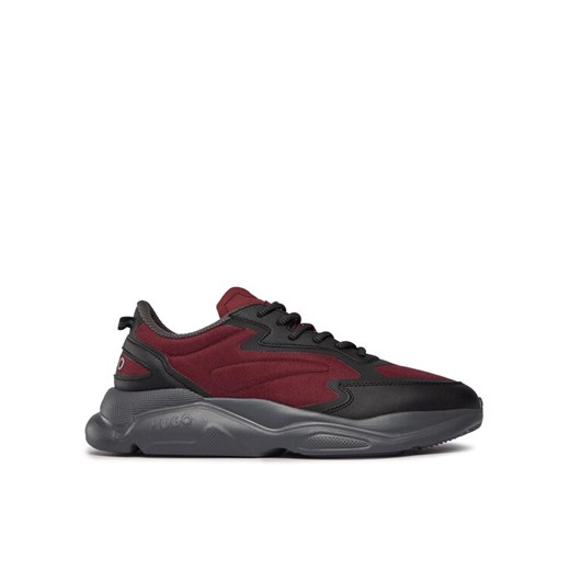 Sneakersy Hugo Leon 50503044 10254074 01 Bordowy ze sklepu eobuwie.pl w kategorii Buty sportowe męskie - zdjęcie 183971759