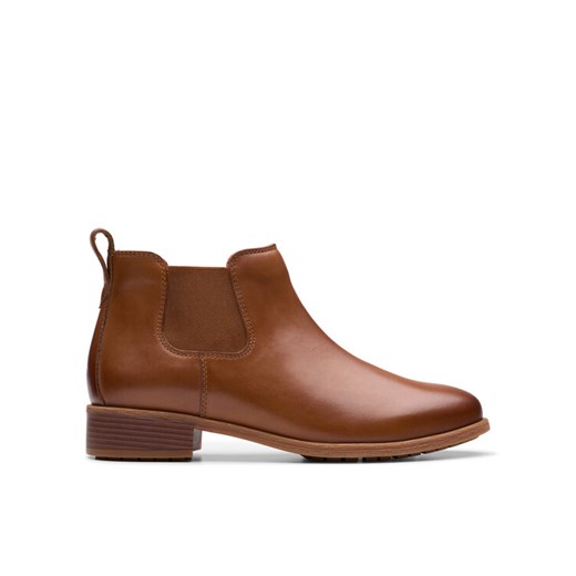 Sztyblety Clarks Havisham Top 26178718 Brązowy ze sklepu eobuwie.pl w kategorii Botki - zdjęcie 183971777