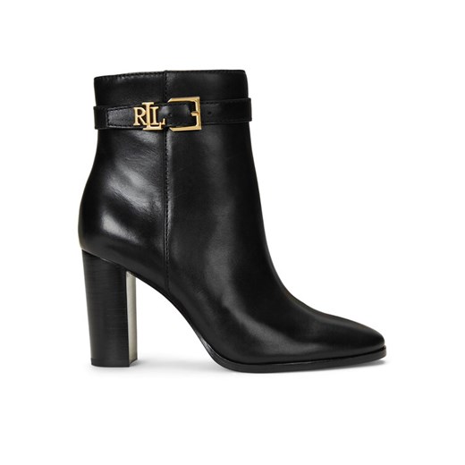 Botki LAUREN RALPH LAUREN 802937808001 Czarny ze sklepu eobuwie.pl w kategorii Botki - zdjęcie 183971827