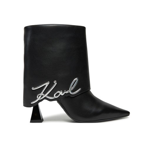 Botki KARL LAGERFELD KL32044A Czarny ze sklepu eobuwie.pl w kategorii Botki - zdjęcie 183971966