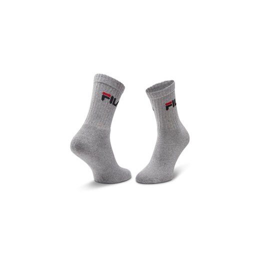 Zestaw 3 par wysokich skarpet unisex Fila F9505 Szary Fila 39_42 eobuwie.pl