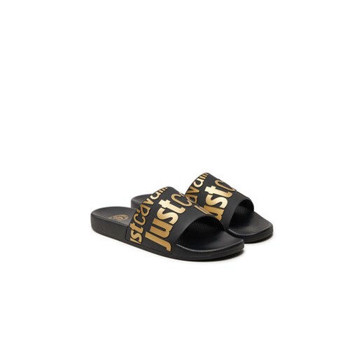 Klapki Just Cavalli 76QA3SZ1 Czarny Just Cavalli 41 eobuwie.pl