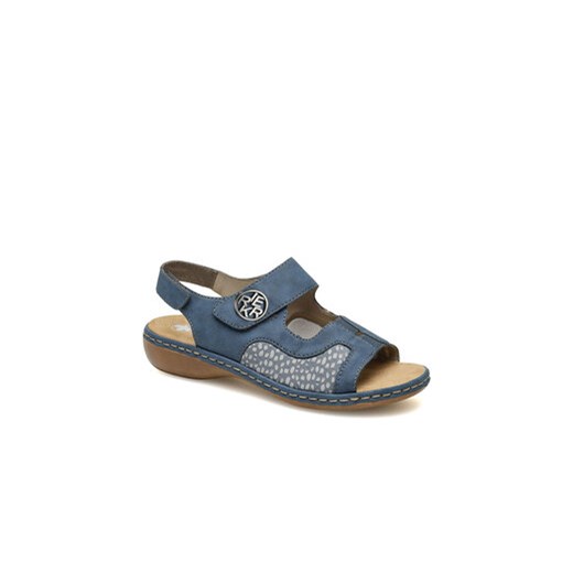 Sandały Rieker 65989-15 Niebieski Rieker 36 eobuwie.pl