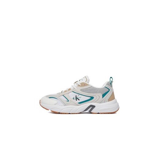 Sneakersy Calvin Klein Jeans Retro Tennis Su-Mesh YM0YM00589 Biały 43 eobuwie.pl