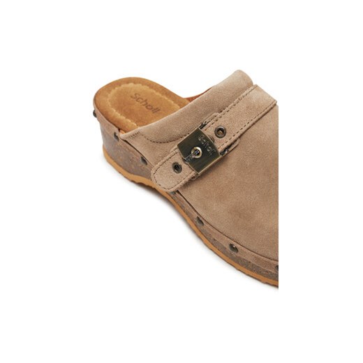 Klapki Scholl Pescura Clog 50 Cork F31632 2361 380 Beżowy Scholl 38 eobuwie.pl