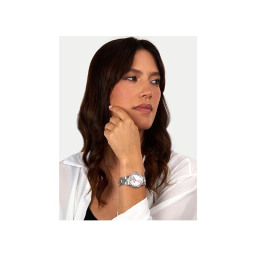 Zegarek KARL LAGERFELD R0553100512 Srebrny Karl Lagerfeld 00 eobuwie.pl