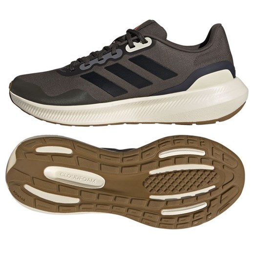 Buty do biegania adidas Runfalcon 3.0 Tr M HP7569 brązowe ze sklepu ButyModne.pl w kategorii Buty sportowe męskie - zdjęcie 183985028