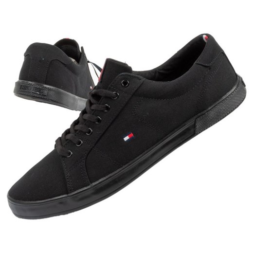 Trampki Tommy Hilfiger FM0FM005960GJ czarne ze sklepu ButyModne.pl w kategorii Trampki męskie - zdjęcie 183985029