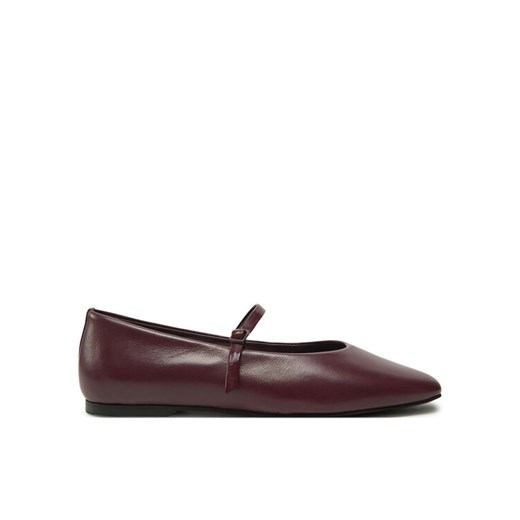 Calvin Klein Baleriny Mary Jane Ballerina - Lth HW0HW02307 Bordowy ze sklepu MODIVO w kategorii Balerinki - zdjęcie 183985139