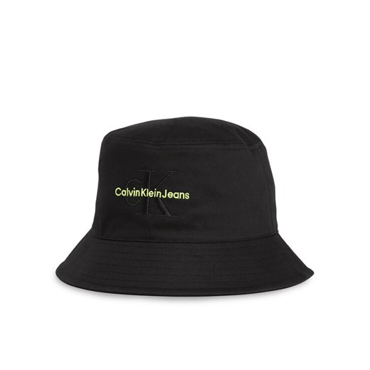 Calvin Klein Jeans Kapelusz Monogram Bucket Hat K60K611029 Czarny ze sklepu MODIVO w kategorii Kapelusze damskie - zdjęcie 183985167