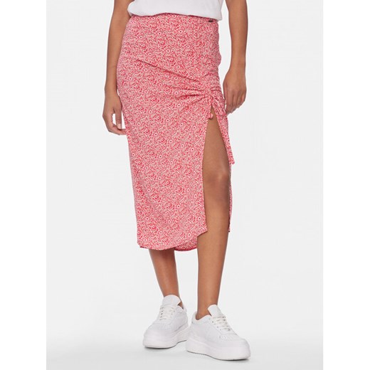 Pepe Jeans Spódnica midi Blake PL901090 Czerwony Regular Fit ze sklepu MODIVO w kategorii Spódnice - zdjęcie 183985225