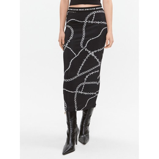 Versace Jeans Couture Spódnica ołówkowa 75HAE8A6 Czarny Slim Fit ze sklepu MODIVO w kategorii Spódnice - zdjęcie 183985285