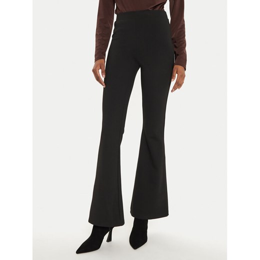 Gina Tricot Spodnie materiałowe 23986 Czarny Flare Fit ze sklepu MODIVO w kategorii Spodnie damskie - zdjęcie 183985306