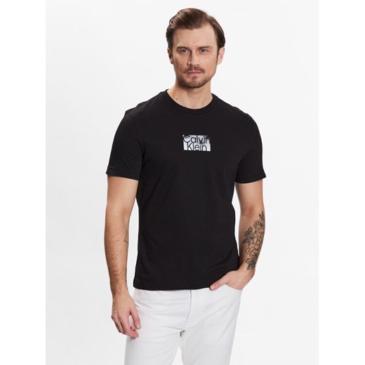 Calvin Klein T-Shirt Cloud Logo T-Shirt K10K111119 Czarny Regular Fit Calvin Klein L MODIVO