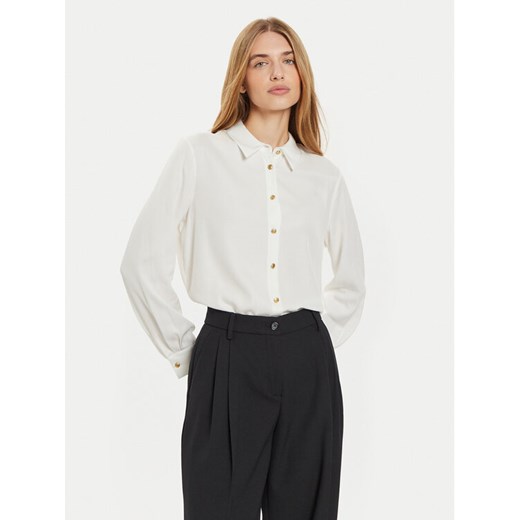 Tommy Hilfiger Koszula WW0WW43066 Écru Regular Fit ze sklepu MODIVO w kategorii Koszule damskie - zdjęcie 183985459