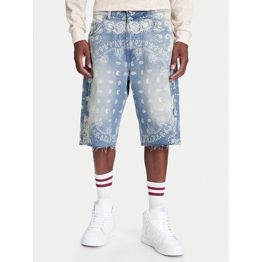 Karl Kani Szorty jeansowe Paisley PD00005502 Niebieski Regular Fit ze sklepu MODIVO w kategorii Spodenki męskie - zdjęcie 183985476