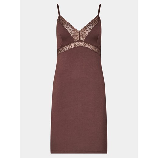 Femilet by Chantelle Koszula nocna Jazz FNA540 Brązowy Regular Fit ze sklepu MODIVO w kategorii Koszule nocne - zdjęcie 183985488