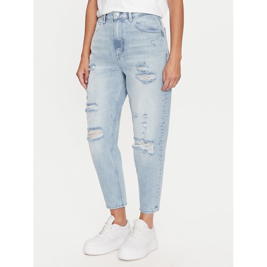 Tommy Jeans Jeansy DW0DW19612 Niebieski Regular Fit ze sklepu MODIVO w kategorii Jeansy damskie - zdjęcie 183985495