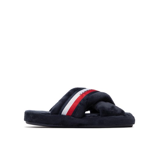 Tommy Hilfiger Kapcie Comfy Home Slippers With Straps FW0FW06587 Granatowy ze sklepu MODIVO w kategorii Kapcie damskie - zdjęcie 183985516