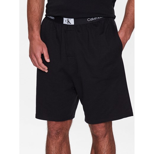Calvin Klein Underwear Szorty piżamowe 000NM2417E Czarny Regular Fit ze sklepu MODIVO w kategorii Piżamy męskie - zdjęcie 183985518