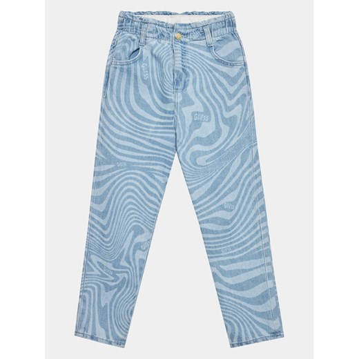 Guess Spodnie materiałowe J3YA09 D4WF0 Niebieski Relaxed Fit Guess 12Y MODIVO