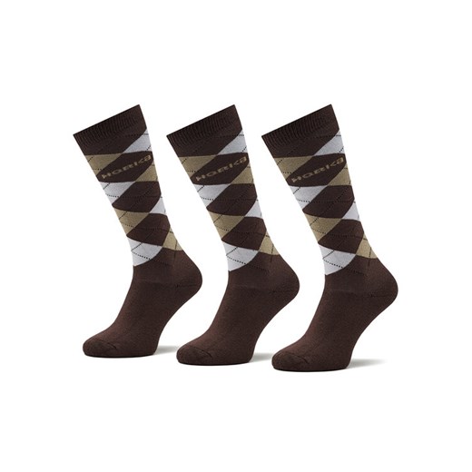 Horka Zestaw 3 par wysokich skarpet unisex Riding Socks 145450 Brązowy ze sklepu MODIVO w kategorii Skarpetki damskie - zdjęcie 183985575