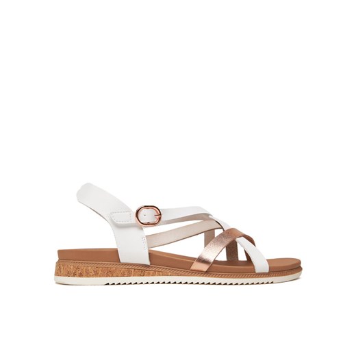 Skechers Sandały Desert Kiss Low-Peak Rank 114709/WHT Biały ze sklepu MODIVO w kategorii Sandały damskie - zdjęcie 183985595