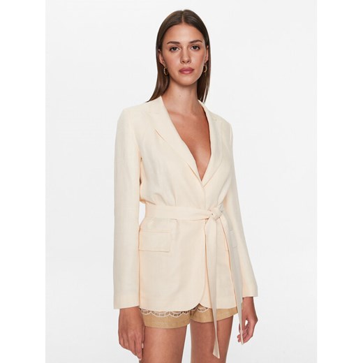 TWINSET Marynarka 231TT2771 Écru Regular Fit ze sklepu MODIVO w kategorii Marynarki damskie - zdjęcie 183985625