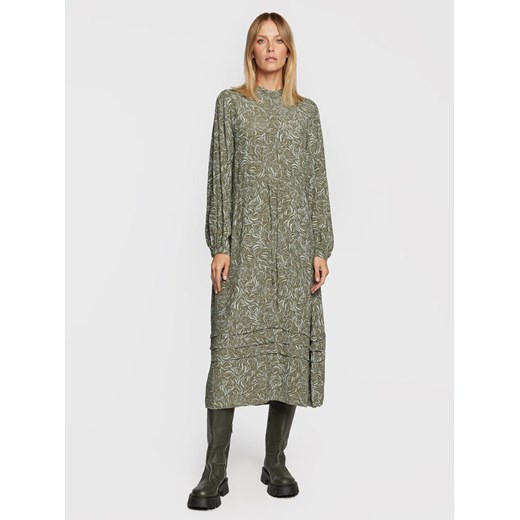 Moss Copenhagen Sukienka koszulowa Jenica 16941 Zielony Regular Fit ze sklepu MODIVO w kategorii Sukienki - zdjęcie 183985629