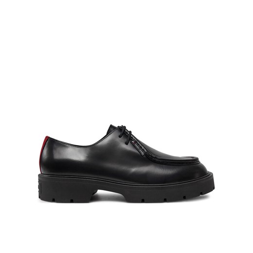 Tommy Jeans Półbuty Tjm Smart Derby Shoe EM0EM01418 Czarny ze sklepu MODIVO w kategorii Buty eleganckie męskie - zdjęcie 183985646
