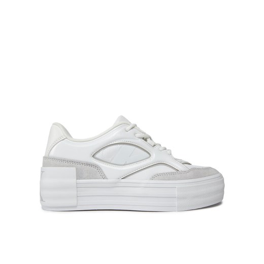 Calvin Klein Jeans Sneakersy Bold Vulc Flatf Lace Mix Mg Lum YW0YW01295 Biały 40 MODIVO