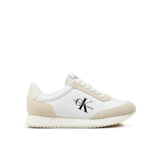Calvin Klein Jeans Sneakersy Retro Runner Low Lace Ny Ml YW0YW01326 Biały 38 MODIVO