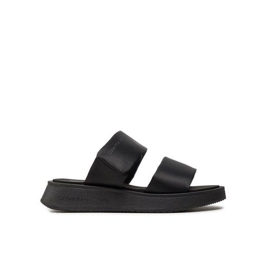 Calvin Klein Jeans Klapki Slide Double Strap Sandal Dc YW0YW01355 Czarny 37 MODIVO