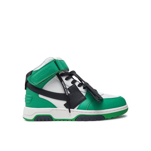 Off-White Sneakersy OMIA259S23LEA0015510 Zielony ze sklepu MODIVO w kategorii Buty sportowe męskie - zdjęcie 183985808