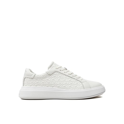 Calvin Klein Sneakersy Low Top Lace Up Lth Mono HM0HM01498 Biały Calvin Klein 45 MODIVO
