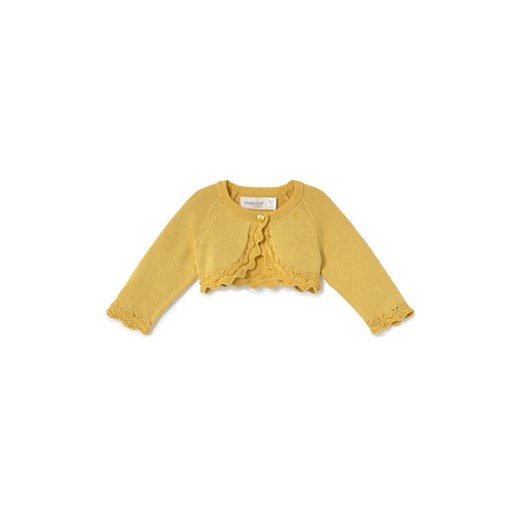Mayoral Bolerko 318 Żółty Regular Fit ze sklepu MODIVO w kategorii Bluzy i swetry - zdjęcie 183985889