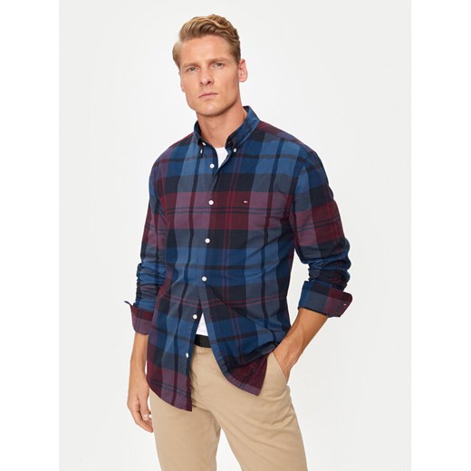 Tommy Hilfiger Koszula MW0MW37351 Niebieski Regular Fit ze sklepu MODIVO w kategorii Koszule męskie - zdjęcie 183985899