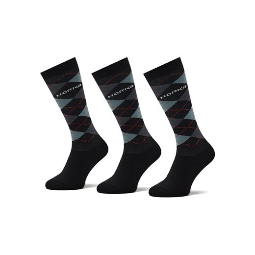 Horka Zestaw 3 par wysokich skarpet unisex Riding Socks 145450-0000-0206 Czarny Horka 35_38 MODIVO