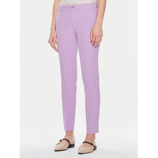 Liu Jo Spodnie materiałowe MF3229 T7896 Fioletowy Regular Fit ze sklepu MODIVO w kategorii Spodnie damskie - zdjęcie 183985916