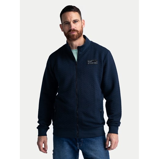 Petrol Industries Bluza M-1040-SWC316 Granatowy Regular Fit ze sklepu MODIVO w kategorii Bluzy męskie - zdjęcie 183985917