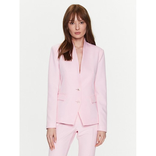 Blugirl Blumarine Marynarka RA3029-T3359 Różowy Slim Fit ze sklepu MODIVO w kategorii Marynarki damskie - zdjęcie 183985928