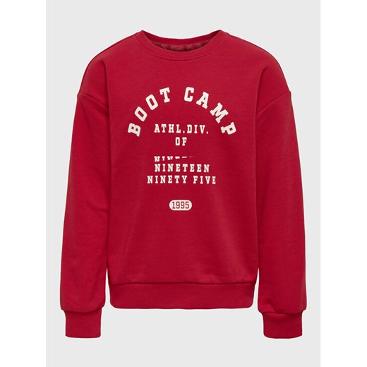 Kids ONLY Bluza Ziggy 15271455 Czerwony Regular Fit ze sklepu MODIVO w kategorii Bluzy chłopięce - zdjęcie 183985959