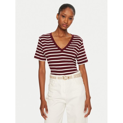 Tommy Hilfiger T-Shirt WW0WW40584 Bordowy Slim Fit Tommy Hilfiger S MODIVO