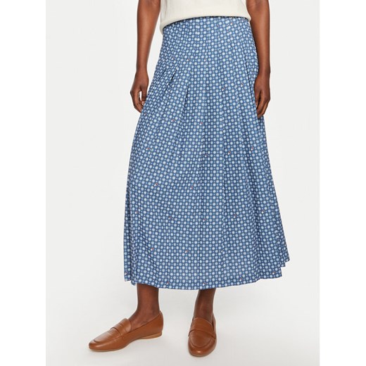 Tommy Hilfiger Spódnica plisowana WW0WW42254 Niebieski Regular Fit ze sklepu MODIVO w kategorii Spódnice - zdjęcie 183986106