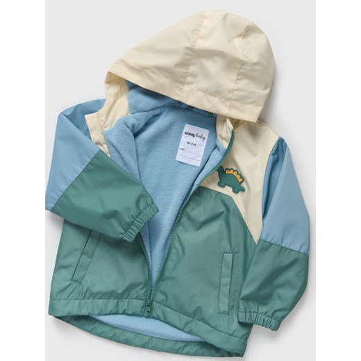 Sinsay - Kurtka z kapturem na polarowej podszewce - wielobarwny Sinsay 74 (6-9 m) Sinsay